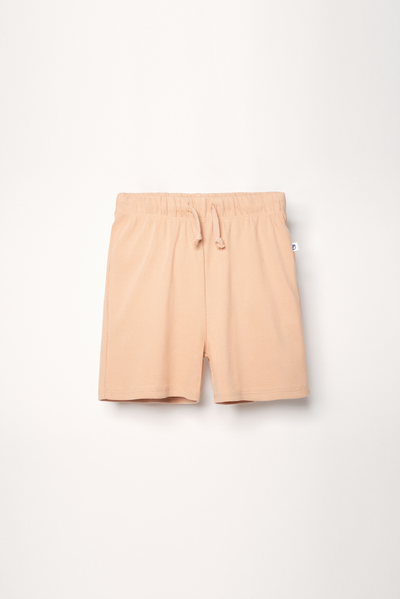 Ribbed pink wide shorts